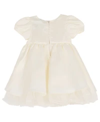 Rare Editions Baby Girls' Satin Dress and Bloomer, 2-Piece Set