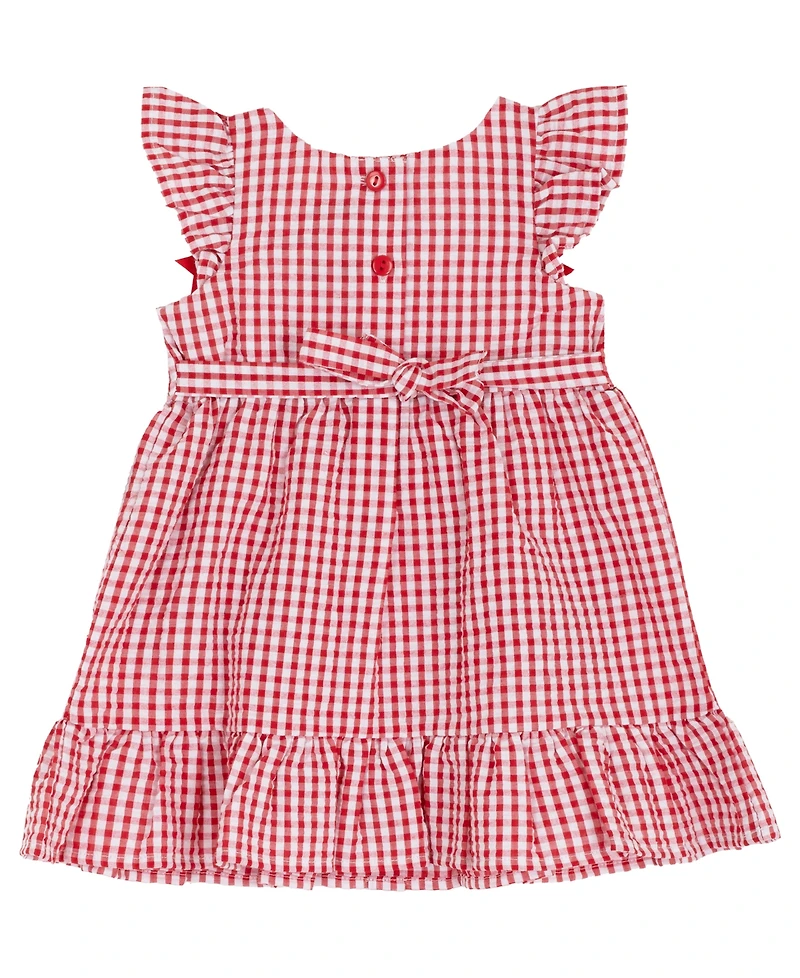 Rare Editions Baby Girls' Strawberry Appliques Dress and Bloomer, 2-Piece Set