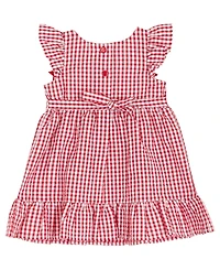 Rare Editions Baby Girls' Strawberry Appliques Dress and Bloomer, 2-Piece Set