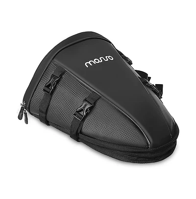 Aoligeijs Motorcycle Tail Bag Waterproof Rear Seat Storage with Shoulder Strap, 10L Motorbike Saddle for Travel Commuting Riding