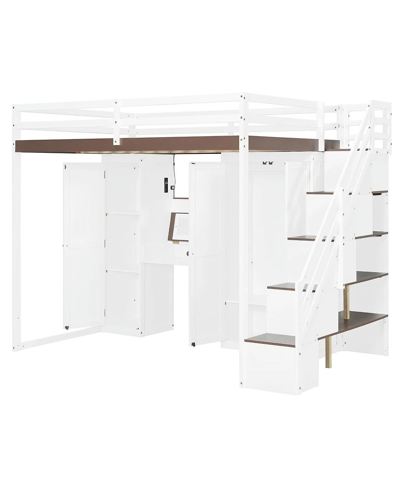 Streamdale Furniture Metal Triple Bunk Bed, Separates to 3 Twins