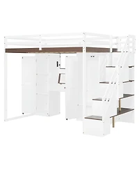 Streamdale Furniture Metal Triple Bunk Bed, Separates to 3 Twins