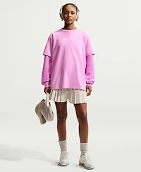 Nike Women's Long-Sleeve Oversized Cotton T-Shirt