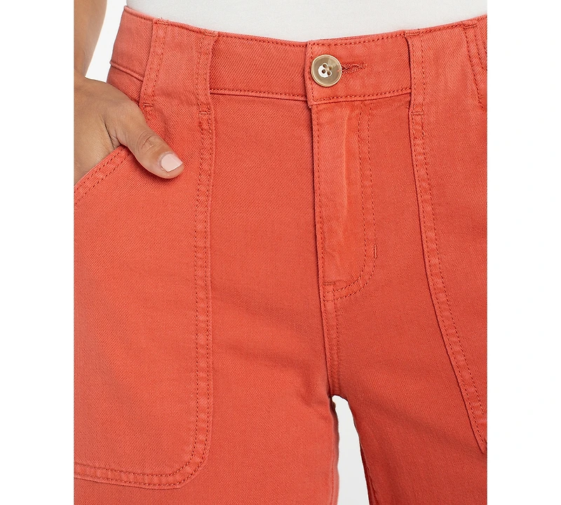 Liverpool Los Angeles Women's Mid-Rise Wide-Leg Jeans