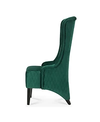 Streamdale Furniture Velvet High-Back Accent Chair