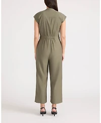 Ellen Tracy Women's Crinkle Jumpsuit