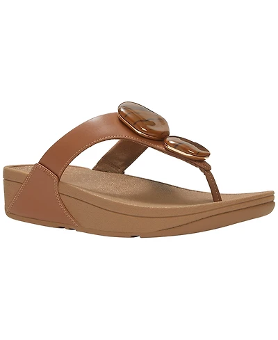 FitFlop Women's Lulu Marbled-Stone Wedge Sandals