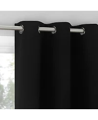 Sun Zero Sheridan Magnetic Closure Blackout Grommet Curtain Panel Pair