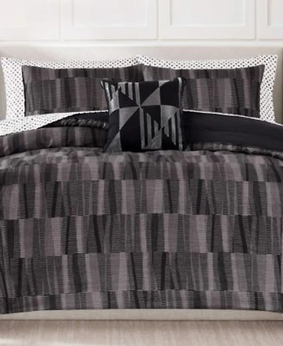 Nine West Woven Geo Bed In A Bag Comforter Set