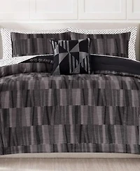 Nine West Woven Geo Bed In A Bag Comforter Set