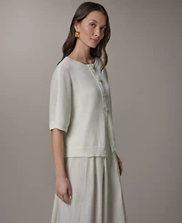 Donna Karan Weekend Women's Crewneck Cardigan