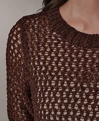 Donna Karan Weekend Women's Crewneck Short-Sleeve Sweater