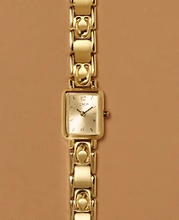 Coach Women's Mara Gold Tone Stainless Steel Bracelet Watch, 15.5mm