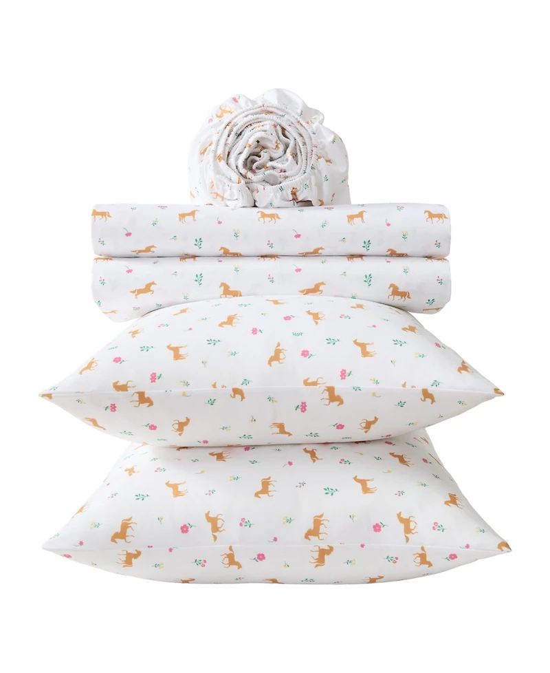 Wrangler Horse Meadow Microfiber 4-Pc. Sheet Set, Full