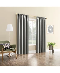 Sun Zero Karina Textured Blackout Rod Pocket Curtain Panel