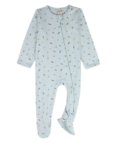 MeMoi Baby Girls Tiny Leaves Footie