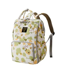 Sunveno Wide Open Frame Diaper Bag Backpack with Insulated Bottle Pockets