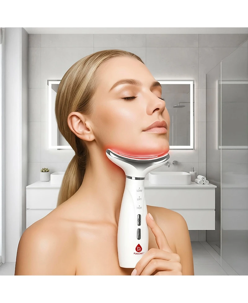 Pursonic 7-in-1 Facial Therapy Device & Led Light Therapy Mask Bundle
