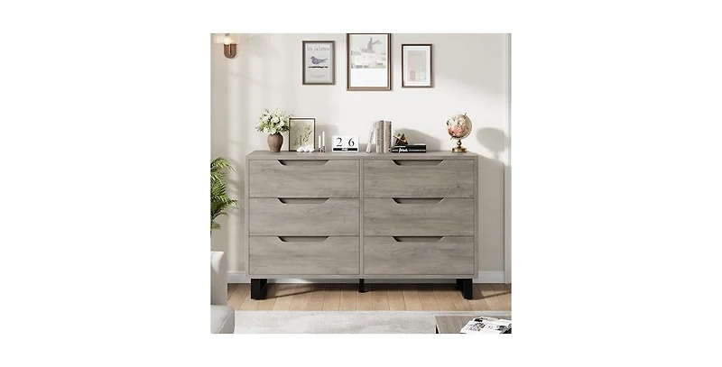 gaomon 6 Dresser for Bedroom, 47.2 in Wide Dresser