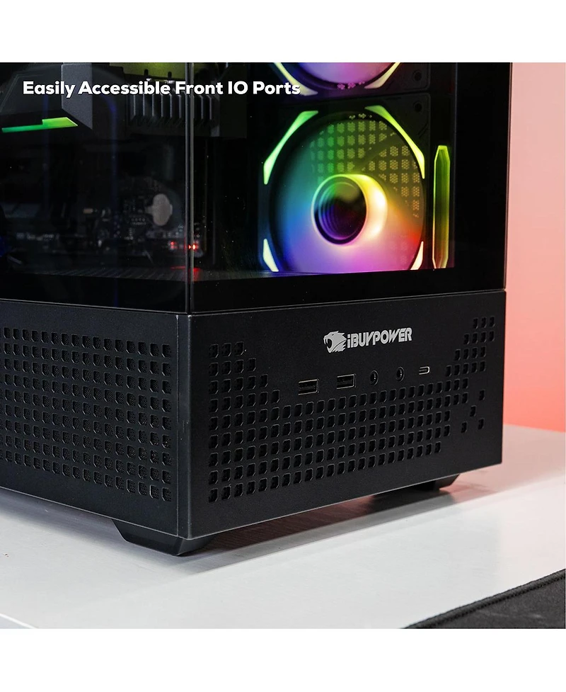 iBUYPOWER Element EBI7N56T01 Gaming Desktop Computer, Intel Core i7-14700F 2.1GHz, 32GB Ram, 1TB Ssd, Nvidia GeForce Rtx 5060 Ti 8GB, Windows 11 Home