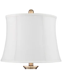 Regency Hill Becky Traditional Table Lamps 24 3/4" High Set of 2 Antique Softback Shade for Bedroom Living Room Bedside Nightstand Office