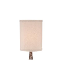 360 Lighting Chalane 31 1/4" Tall Gourd Large Farmhouse Rustic End Table Lamps Set of 2 Hammered Bronze Finish Living Room