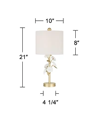 360 Lighting Descanco 21" High Flower Table Lamp