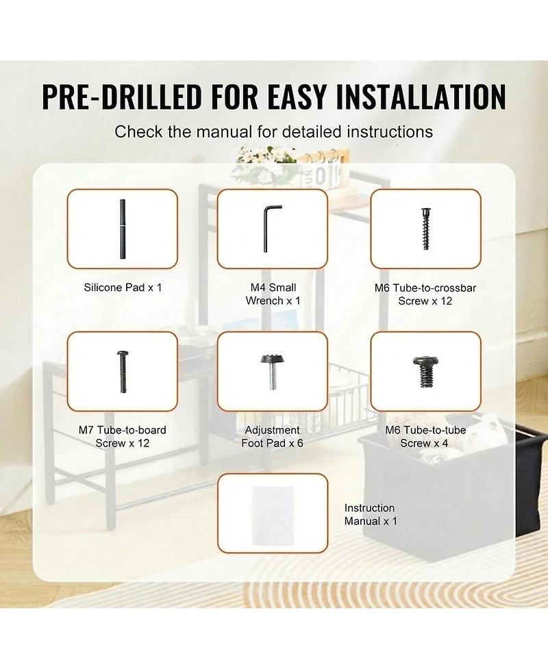 Inolait Pet Feeding Station With Storage Elevated Dog Bowls Feeder and Toy Organizer