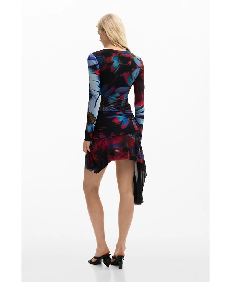 Desigual Women's Asymmetric Printed Dress