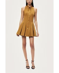 Nocturne Women's Sleeveless Pleated Mini Dress