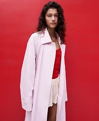 Selection Mango Women's Long Belted Trench Coat