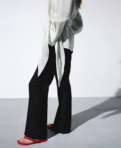 Selection Mango Women's Straight-Fit Suit Pants