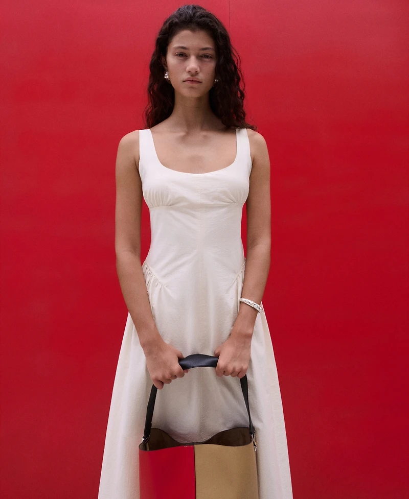 Selection Mango Women's Flared Midi-Dress