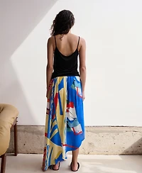 Selection Mango Women's Asymmetrical Printed Skirt