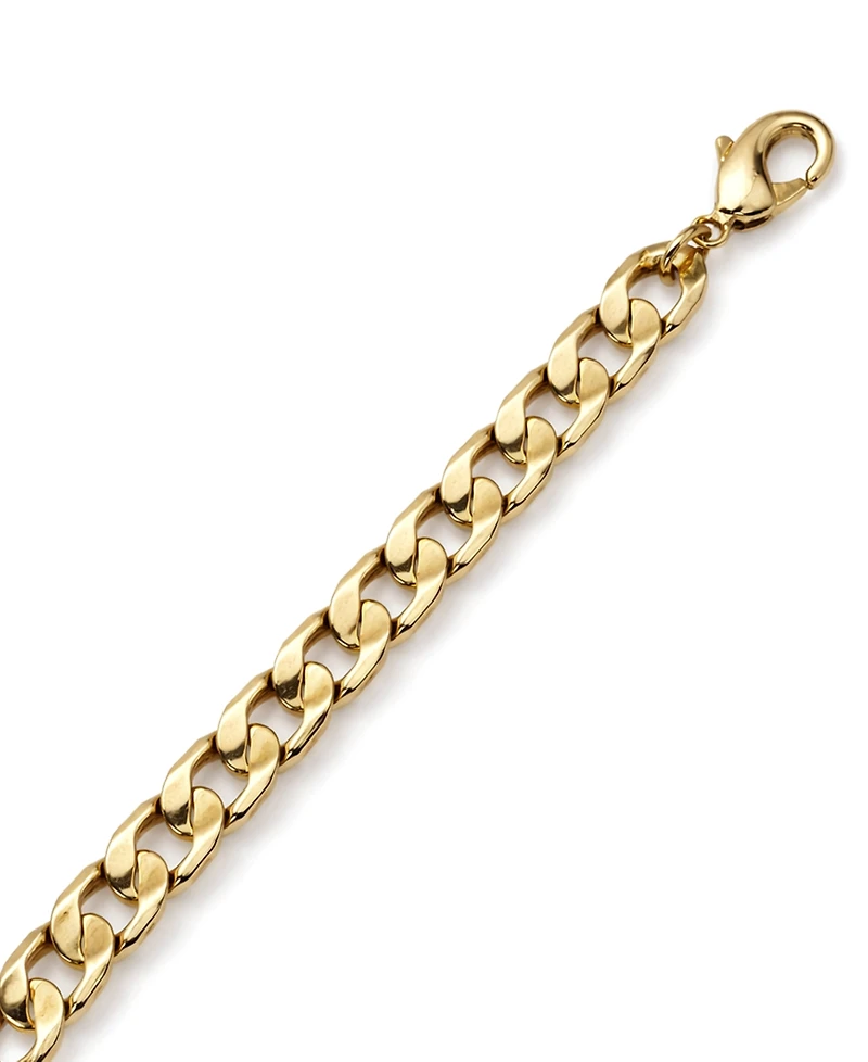 And Now This 18k Gold Plated Curb Link Bracelet