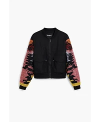 Desigual Women's Jacket Sleeves Patch