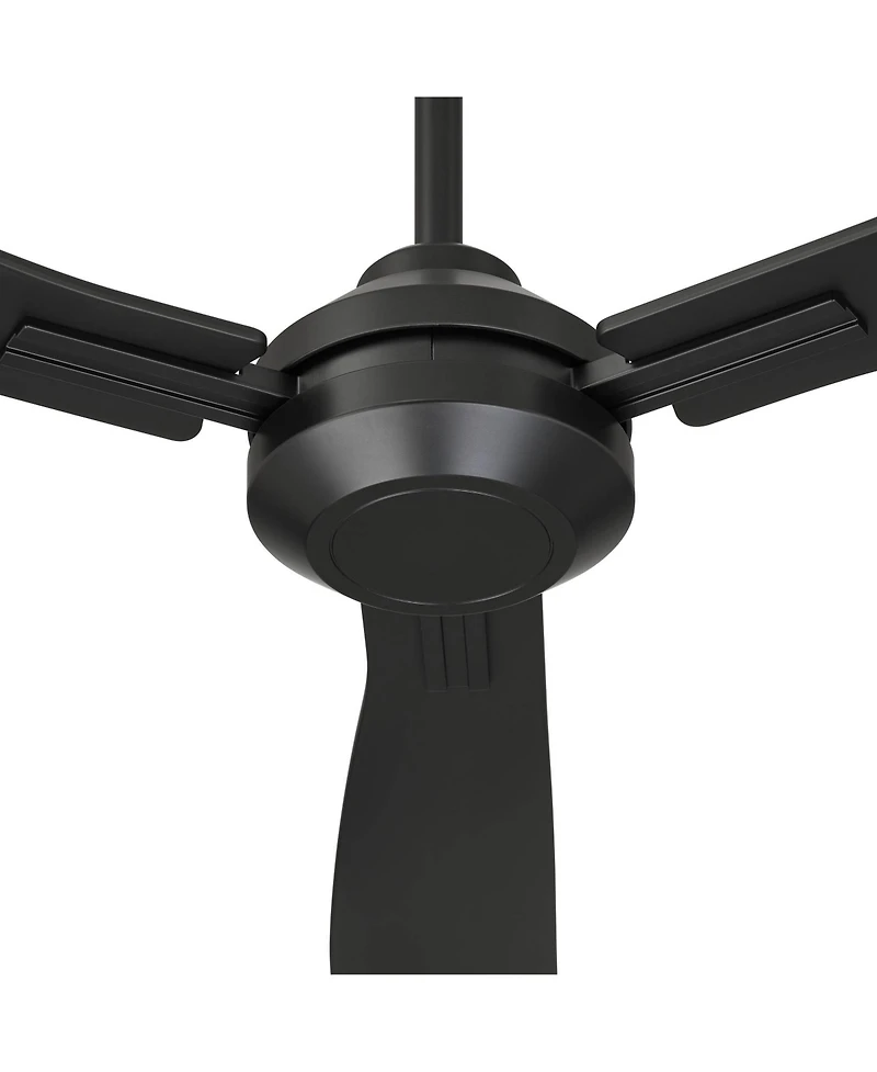 Casa Vieja 56" Sol Matte Black Wet Rated Ceiling Fan with Remote