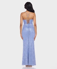 Alex & Sophia Juniors' Spaghetti Straps Sweetheart Neck Ball Gown