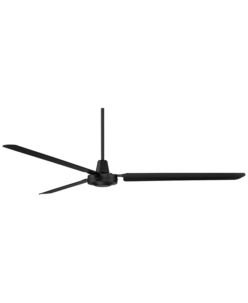 Casa Vieja 72" Velocity Matte Black Ceiling Fan with 38" Downrod