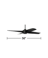Casa Vieja 56" Grand Milano Black Ceiling Fan with 36" Downrod