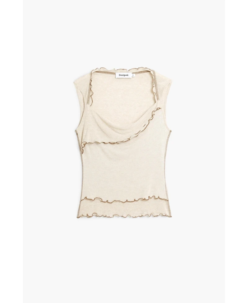 Desigual Women's Layered Trimmed T-Shirt