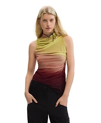 Desigual Women's Draped asymmetrical top