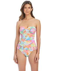 Bleu by Rod Beattie Women's Bellissimo Draped Swim Tankini Top