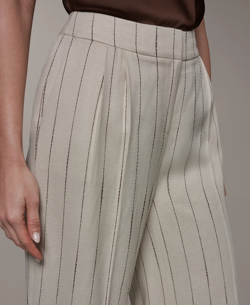 Donna Karan New York Petite High-Rise Wide-Leg Pants