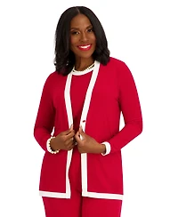 Kasper Women's V-Neck Button-Front Cardigan