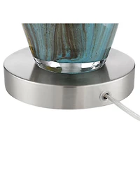 360 Lighting Azure Modern Table Lamps, Set of 2, 26 3/4" High with Drum Shades