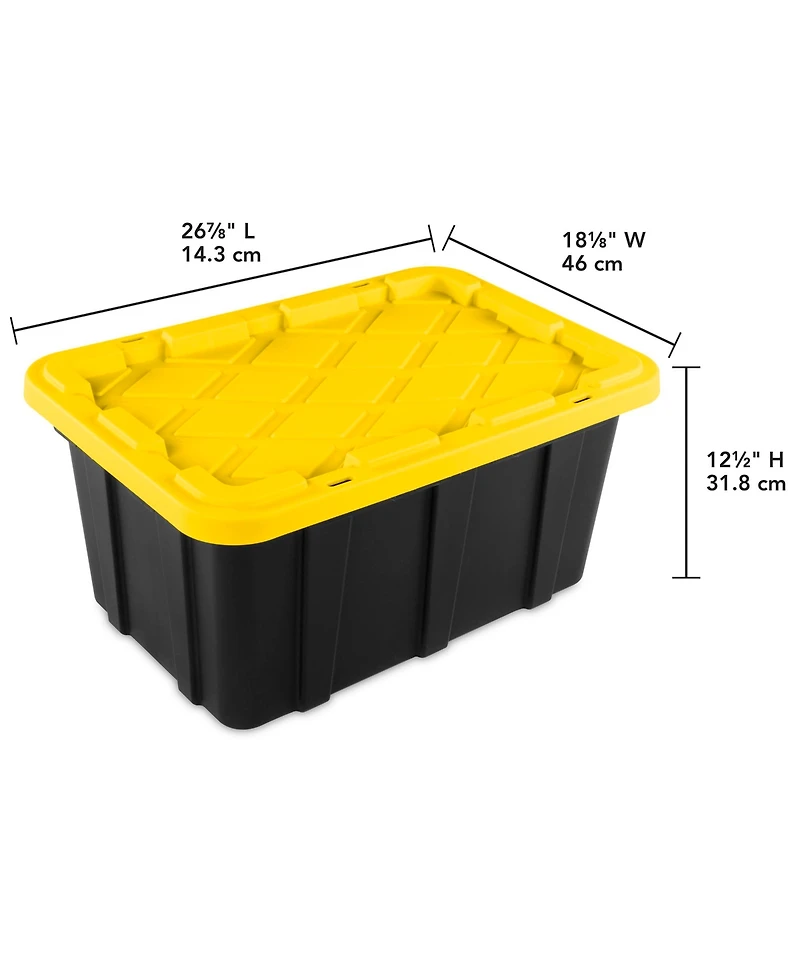 Sterilite Gallon Industrial Stackable Storage Tote Lidded Containers