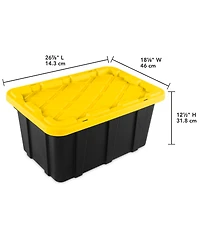 Sterilite Gallon Industrial Stackable Storage Tote Lidded Containers