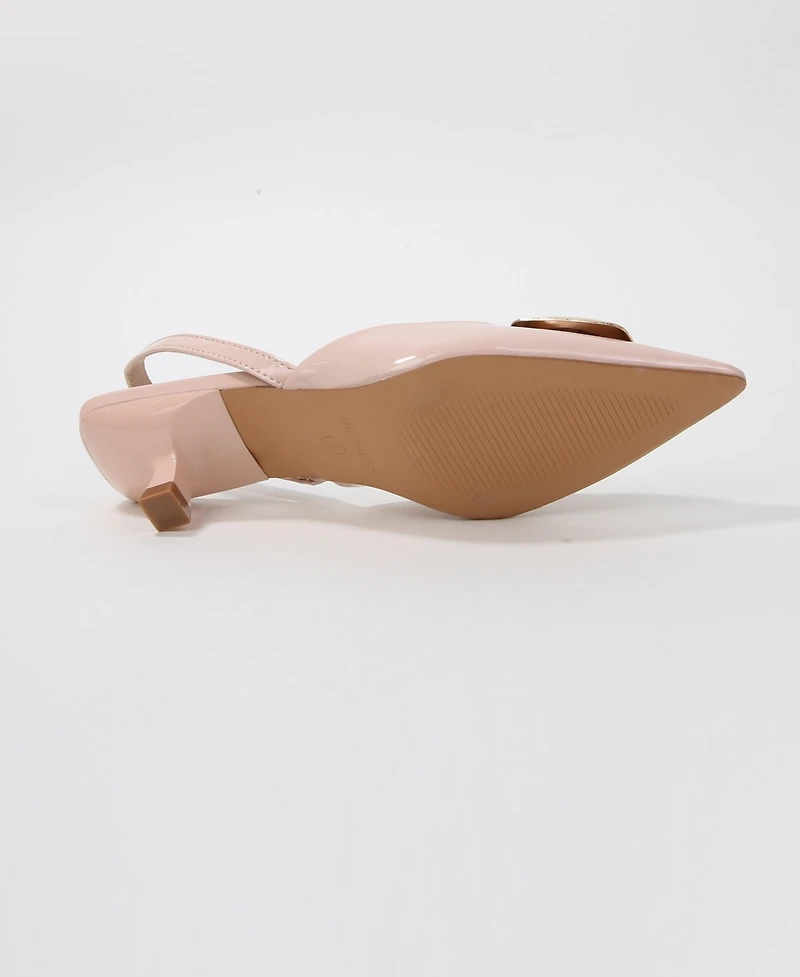 Berness Geometric Women's Ornament Slingback Heels