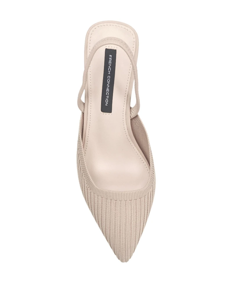 French Connection Womens Coco Slingback Kitten Heel